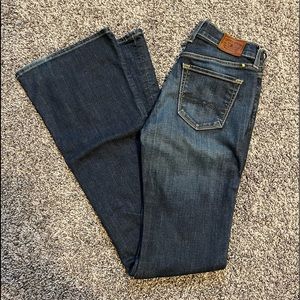 Lucky Brand denim flare jeans size 0/25